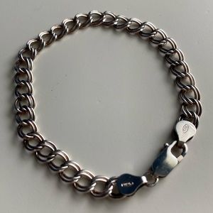 925 Sterling Silver Charm Bracelet - 7 inches